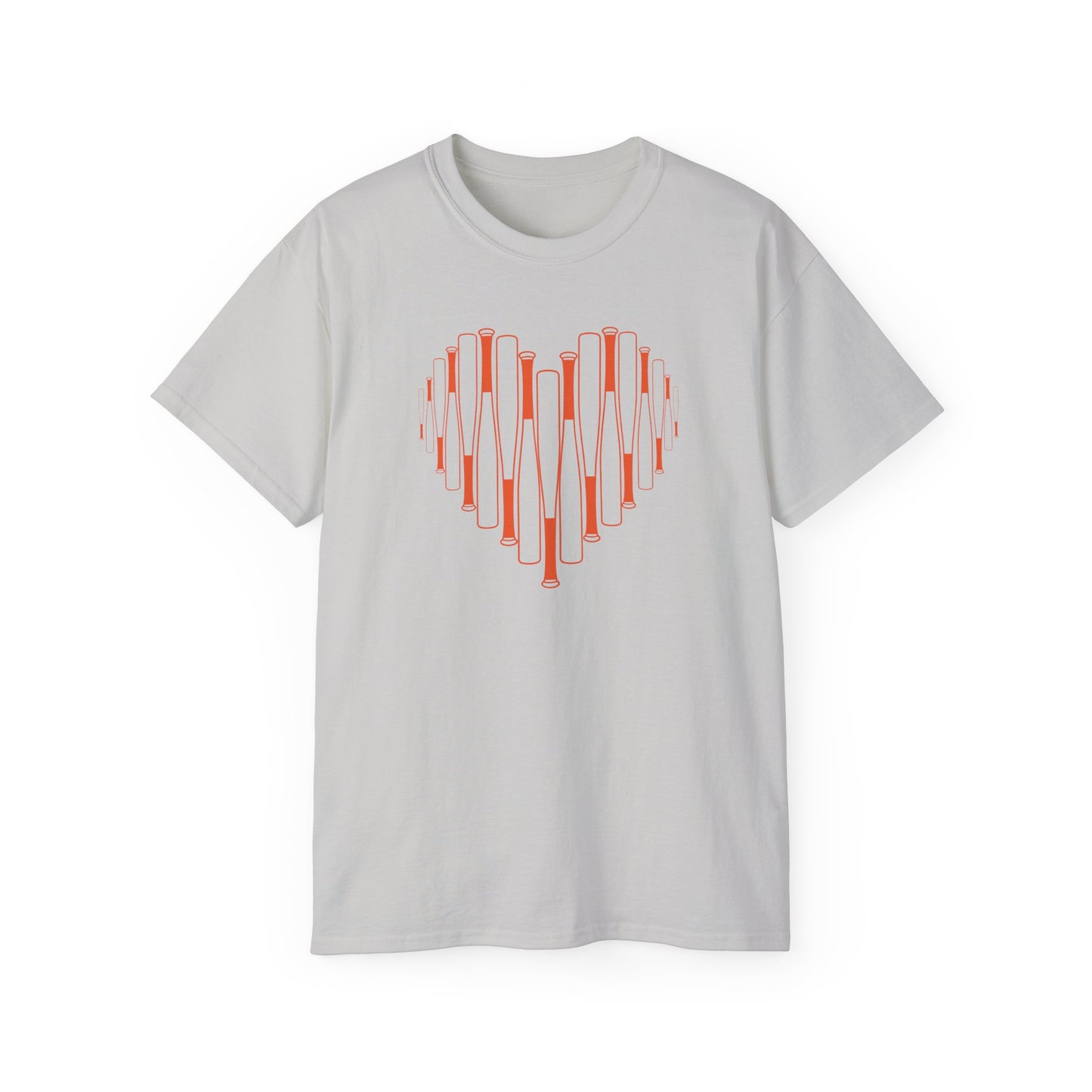 Cherry Baseball/Softball Heart Bat Tee