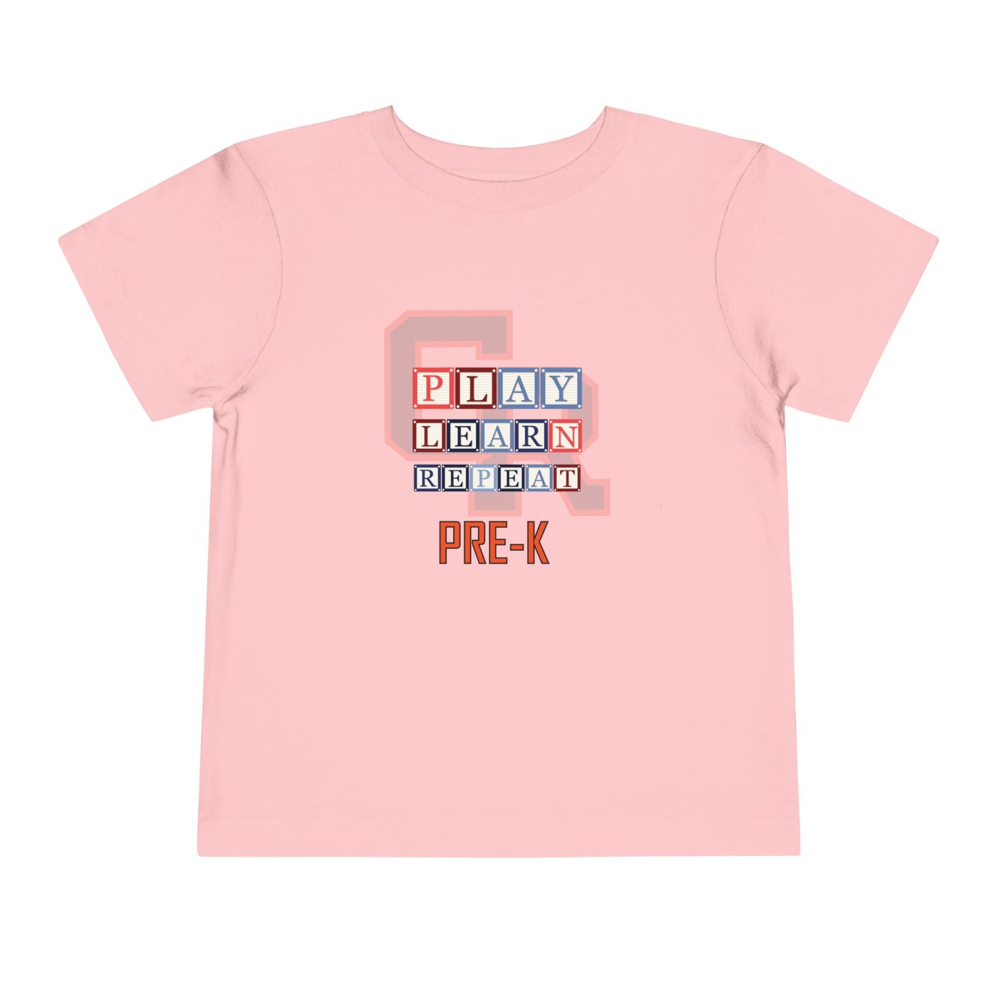 Grand Rapids Thunderhawks β Play. Learn. Repeat. Pre-K Toddler Tee