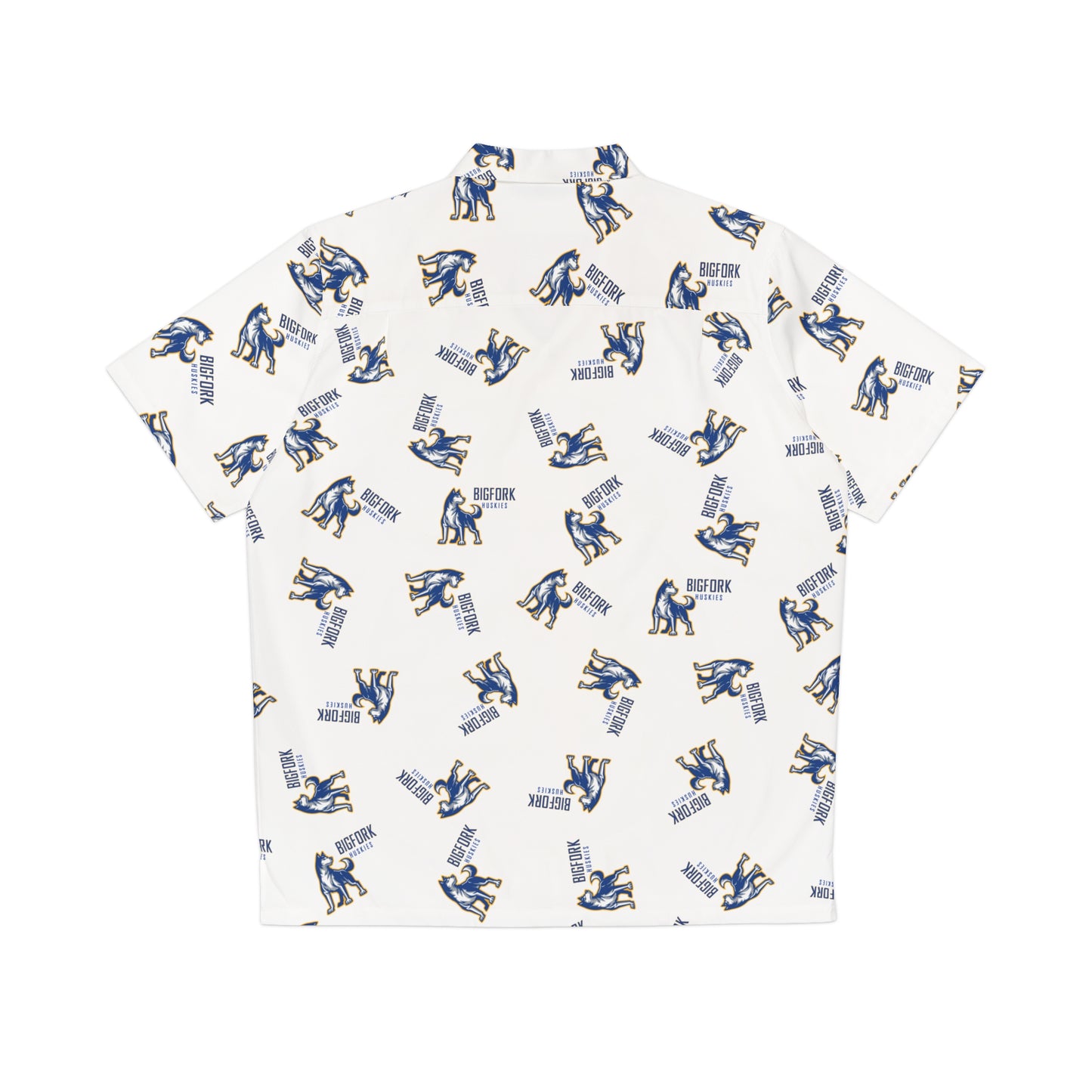 Bigfork Huskies Aloha Howl Hawaiian Shirt — Boxy Fit, Pocket, Summer Spirit