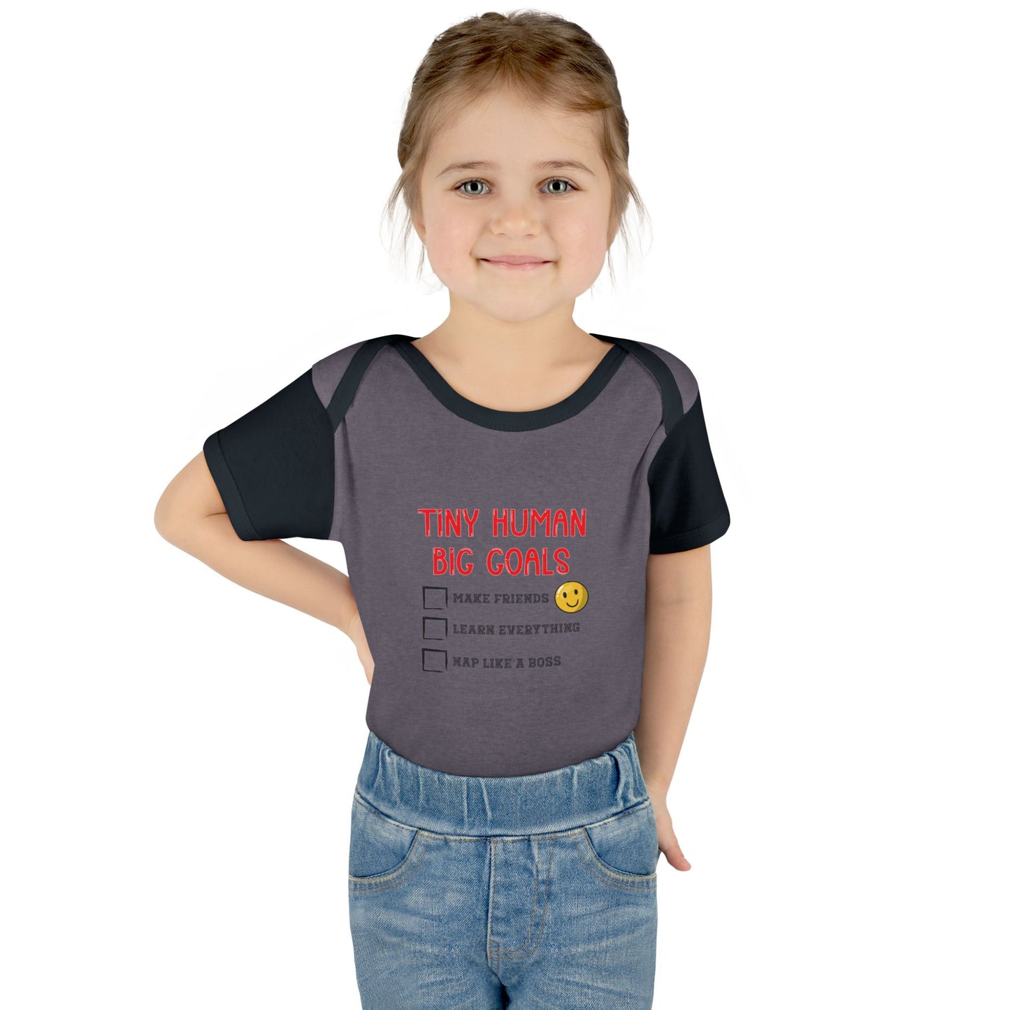 Tiny Human, Big Goals β Infant Bodysuit