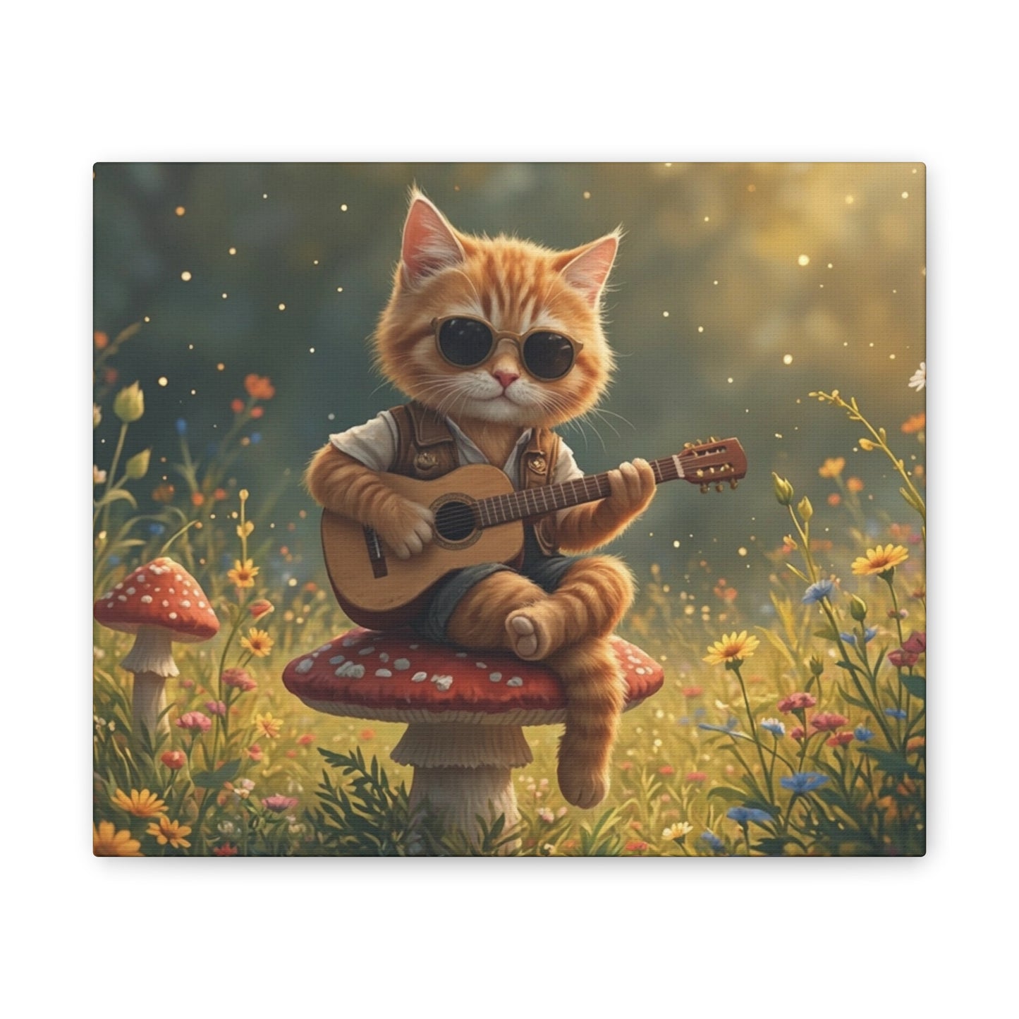 Cat Shreds in the Meadow – Canvas Wall Art