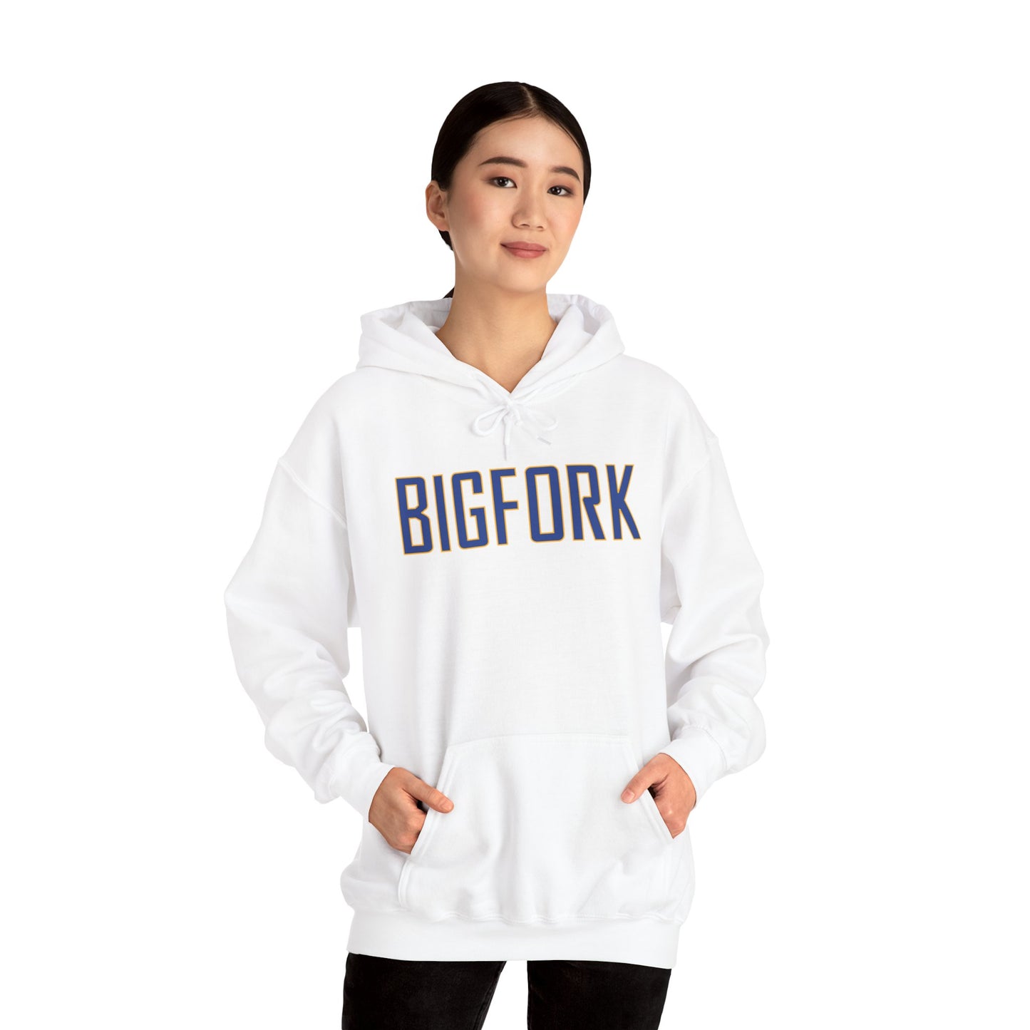 Bigfork Huskies Back-Logo Hoodie β Front Wordmark, Classic Comfort