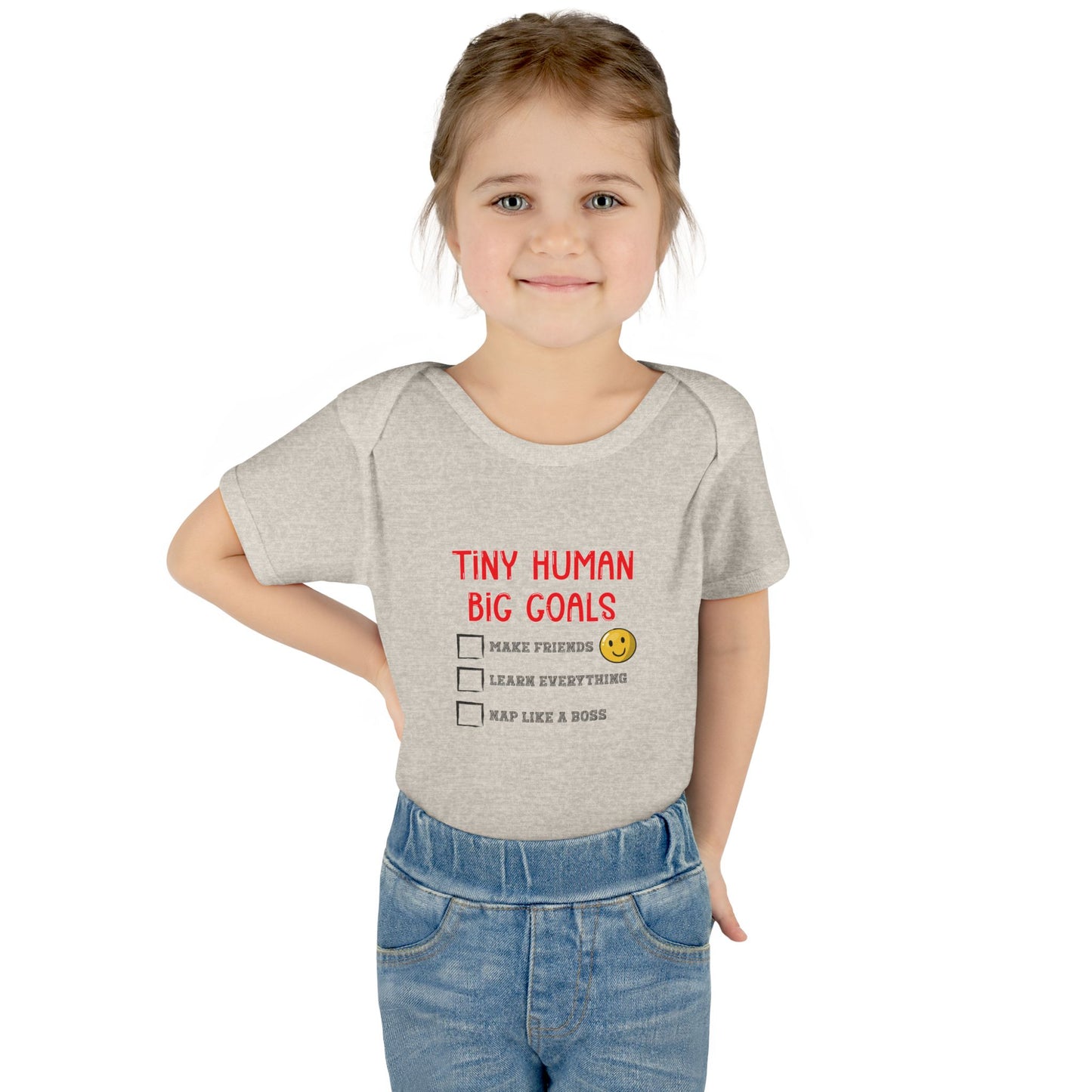 Tiny Human, Big Goals β Infant Bodysuit