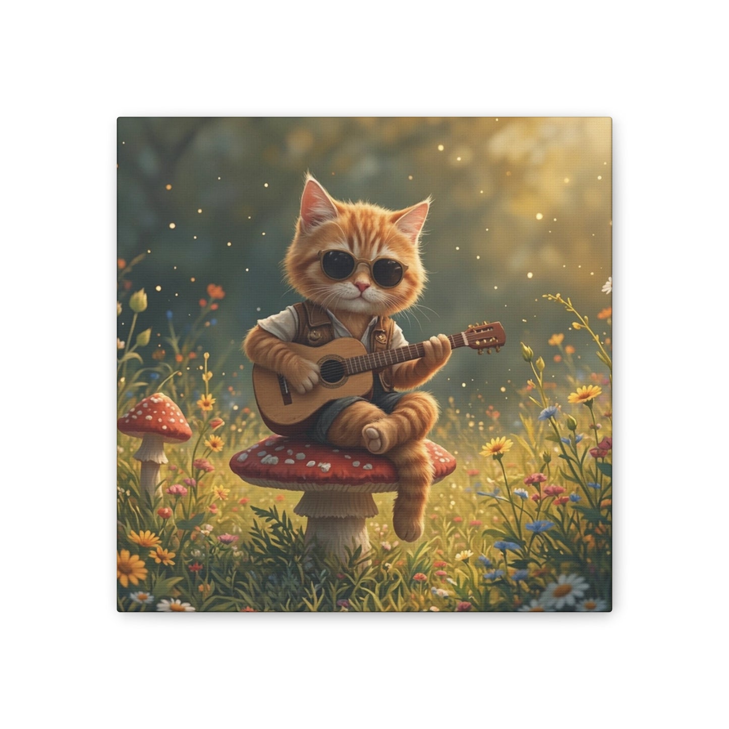 Cat Shreds in the Meadow – Canvas Wall Art