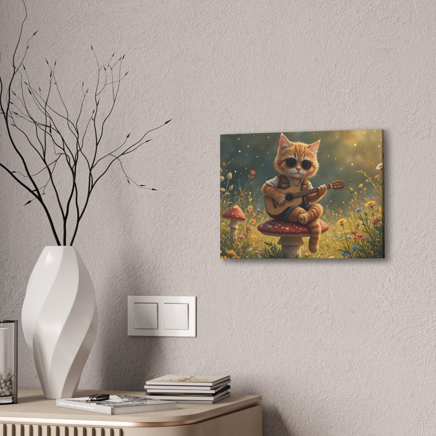 Cat Shreds in the Meadow – Canvas Wall Art