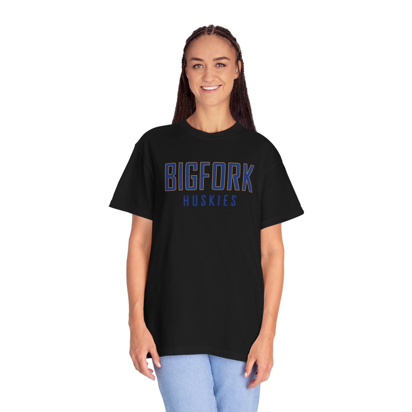 Bigfork Huskies Wordmark Unisex Garment-Dyed T-shirt