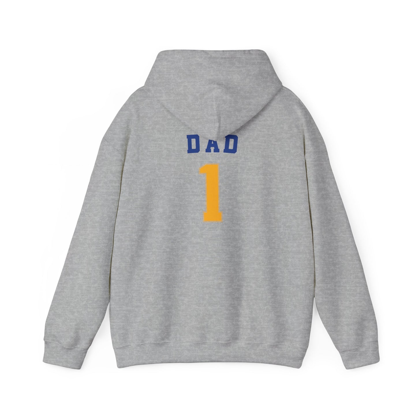 Bigfork Huskies Heavy-Blend Hoodie — Custom Back (“DAD #1” or Your Text)