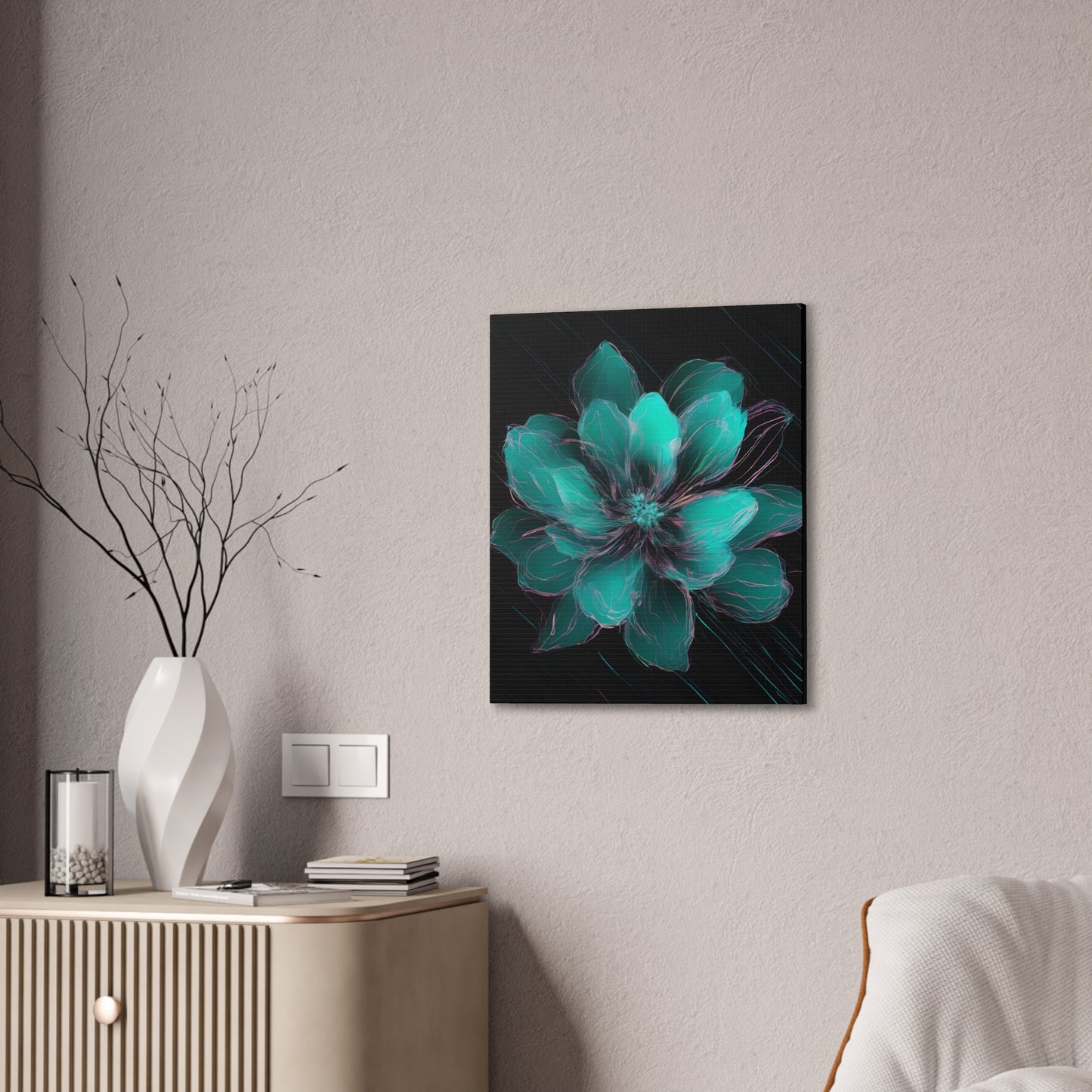 Glow Bloom: A Flower in the Void