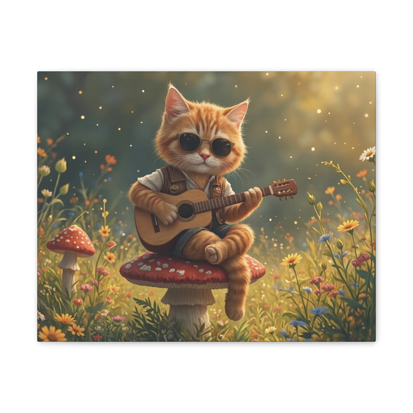 Cat Shreds in the Meadow – Canvas Wall Art