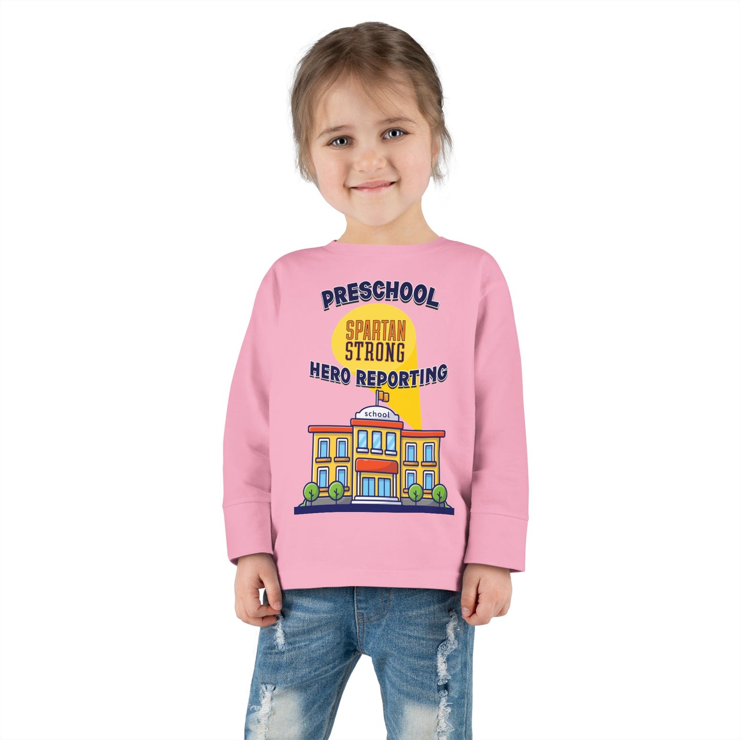 Preschool: Spartan Strong, Hero Reporting – NK Spartans Toddler Long Sleeve Tee