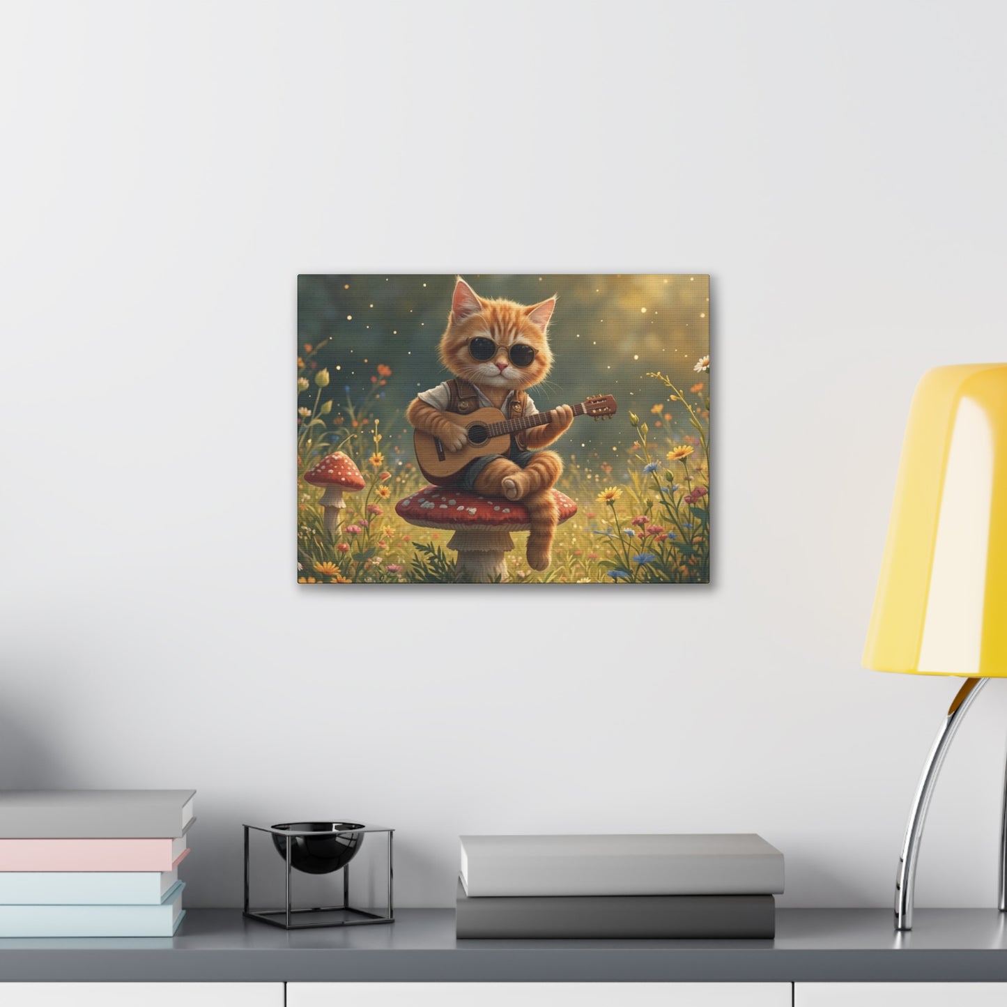 Cat Shreds in the Meadow – Canvas Wall Art