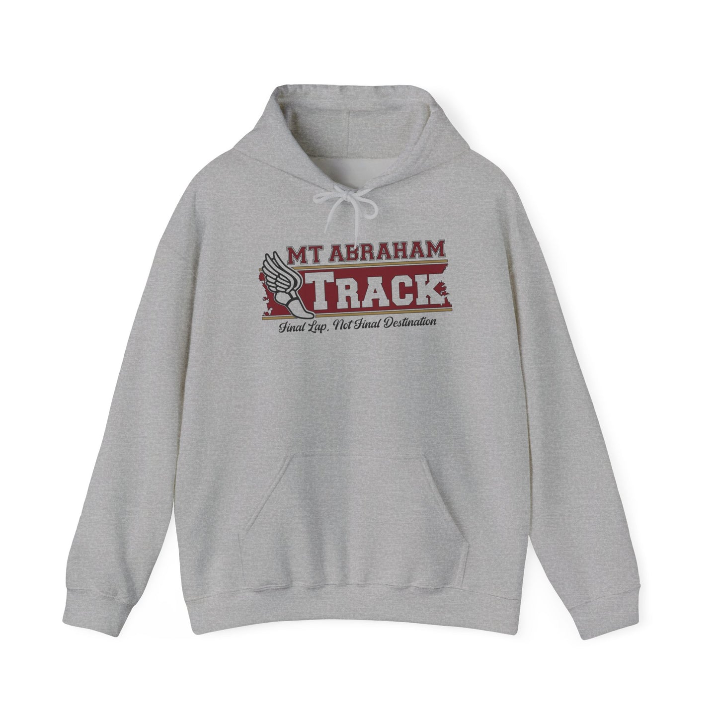 Mt. Abraham Track Hoodie — “Final Lap, Final Destination: The Finish Line” Edition