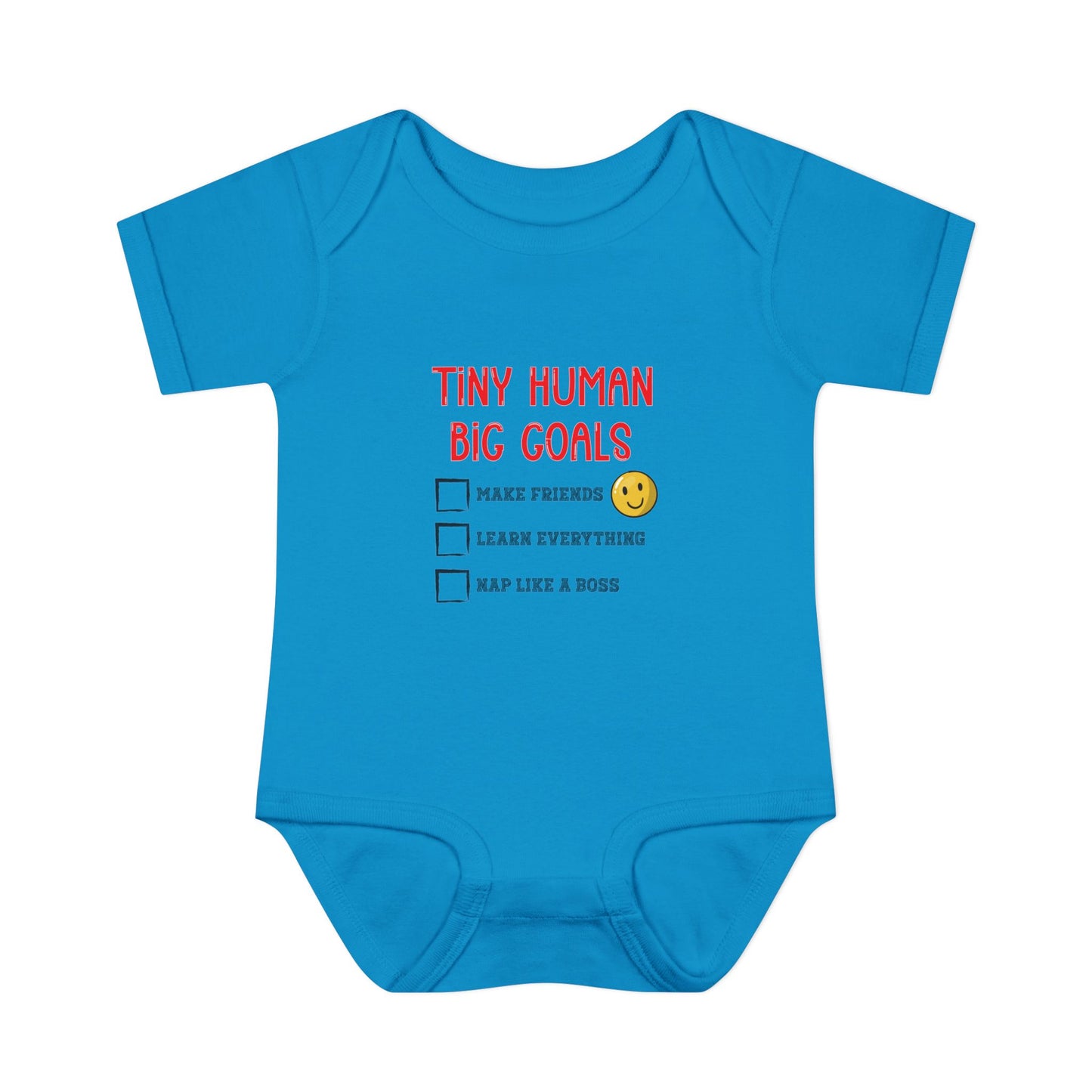 Tiny Human, Big Goals β Infant Bodysuit