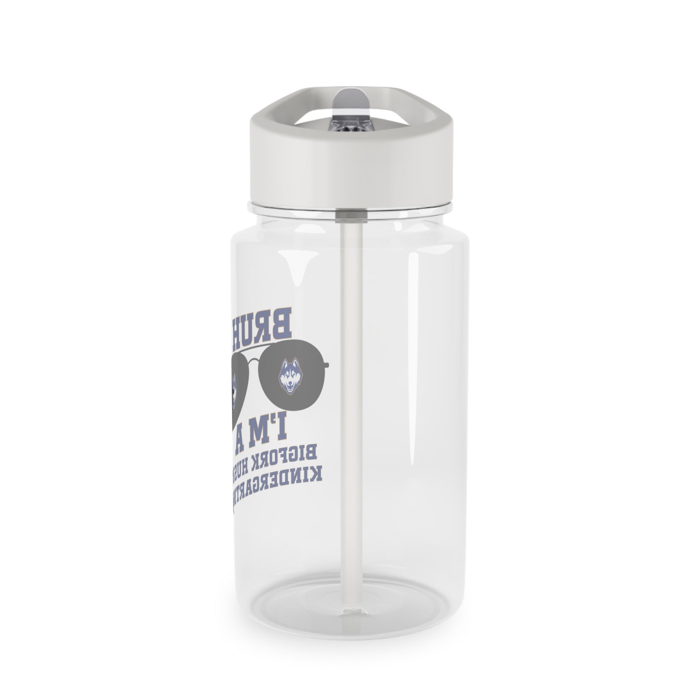 BRUH. I’m a Bigfork Husky Kindergartner Tritan Water Bottle