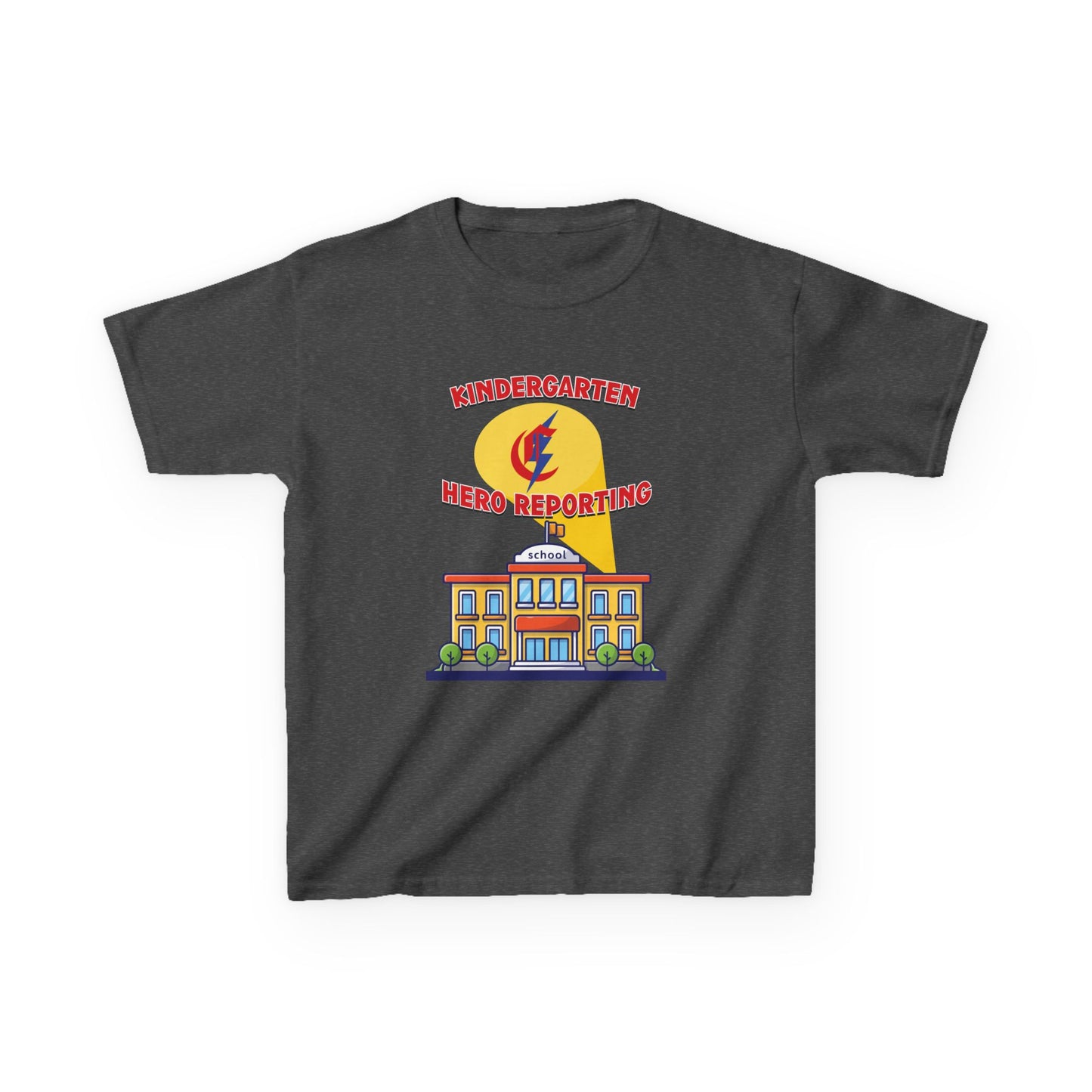 Kindergarten: Hero Reporting for Duty – Chisholm Bluestreaks Kids Tee