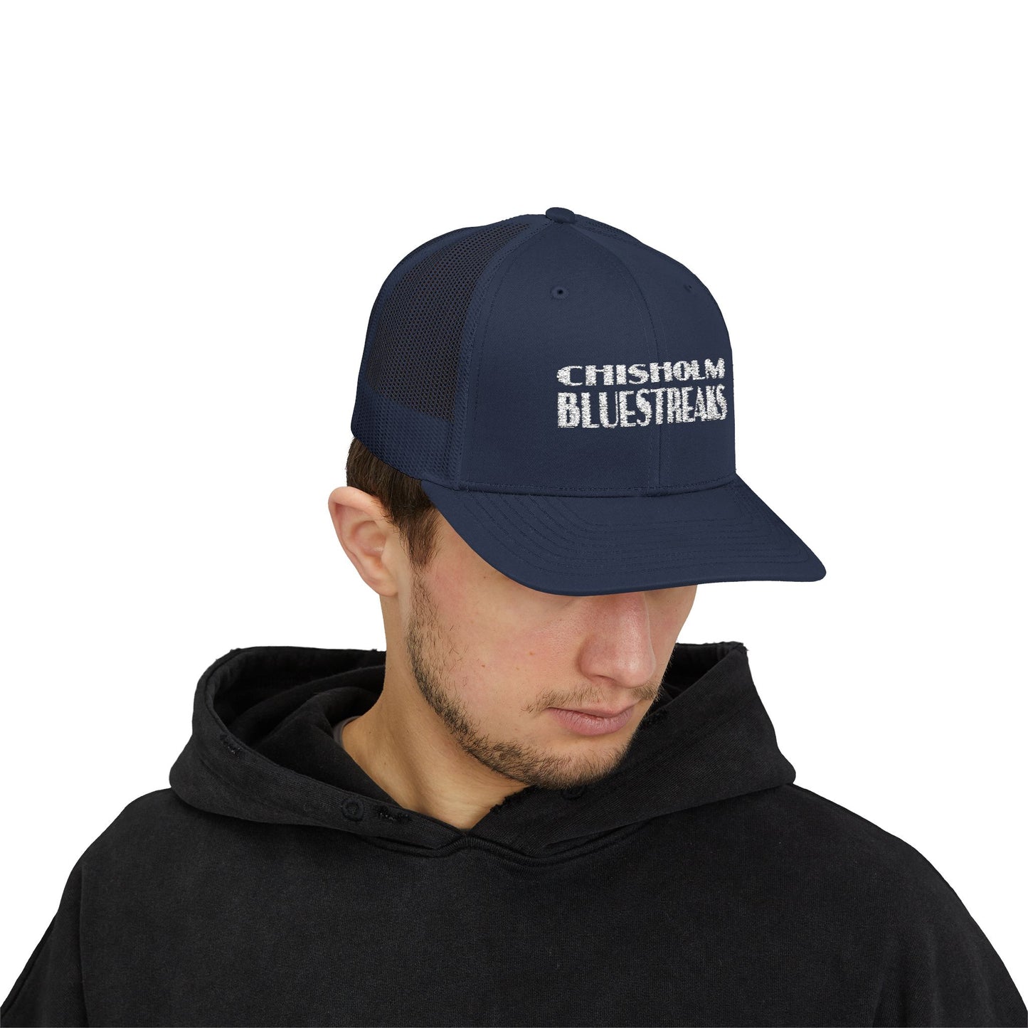 Chisholm Bluestreaks Snapback Trucker Hat – Mesh, Mean, and Made for Game Day