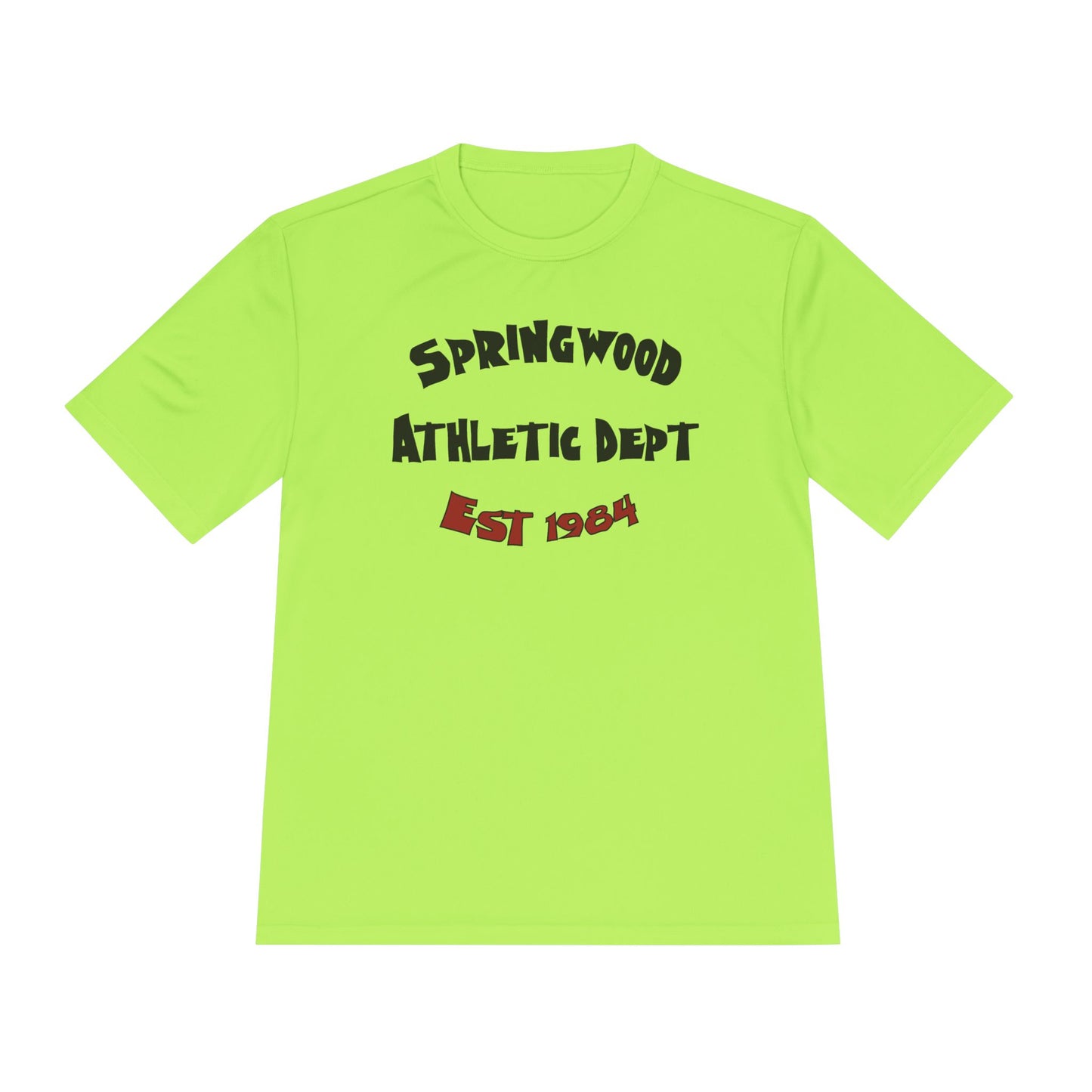 Springwood High Athletic Dept. Tee – Class of 1984 Horror Fan Sports Shirt