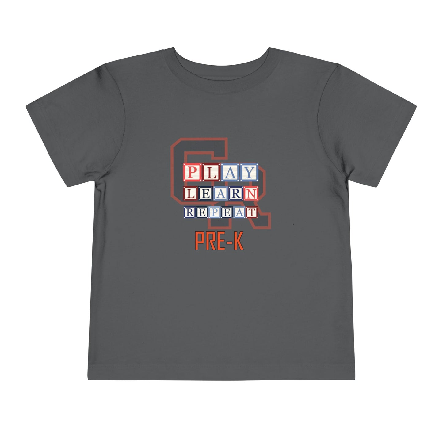 Grand Rapids Thunderhawks β Play. Learn. Repeat. Pre-K Toddler Tee