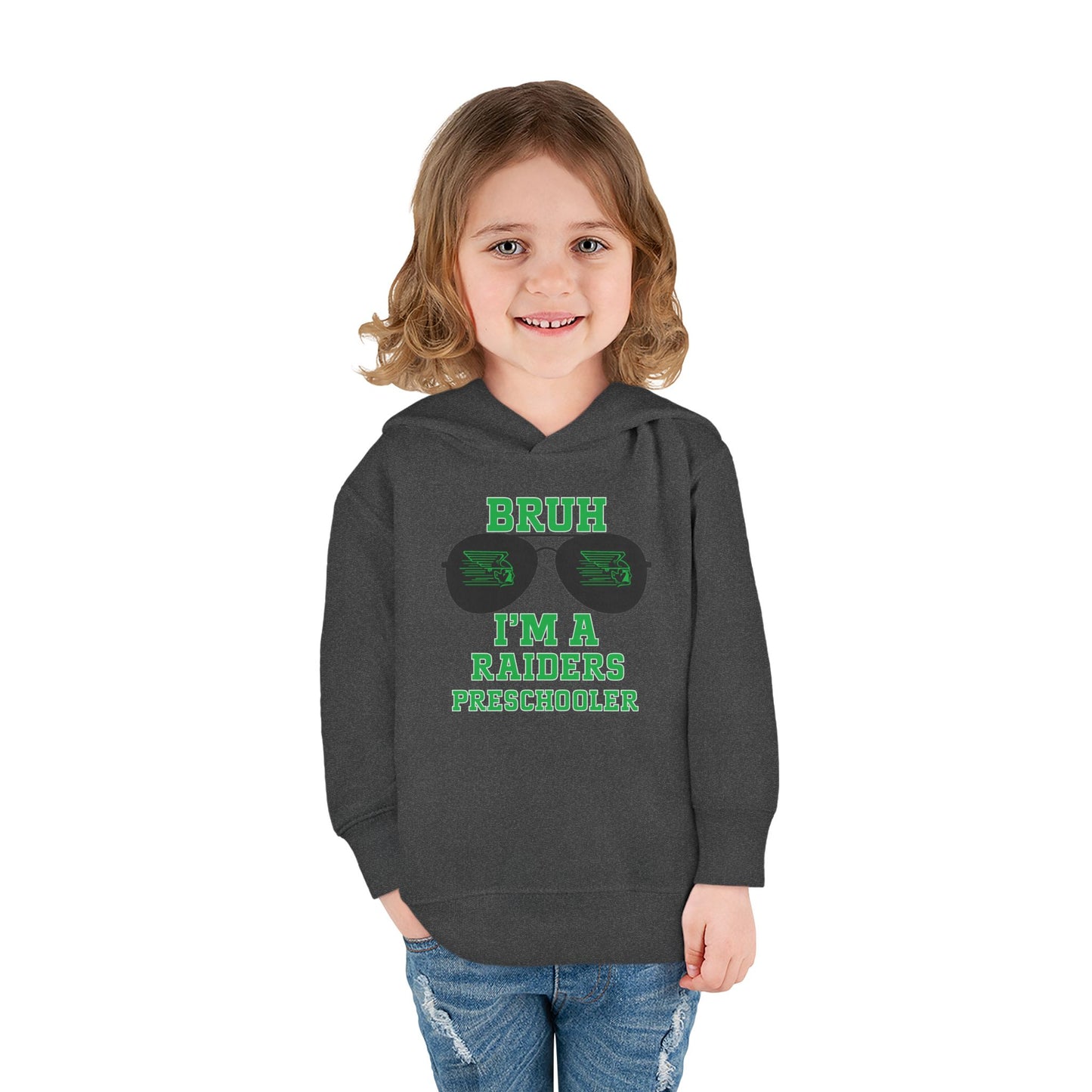 BRUH I’m A Raiders Preschooler Toddler Hoodie