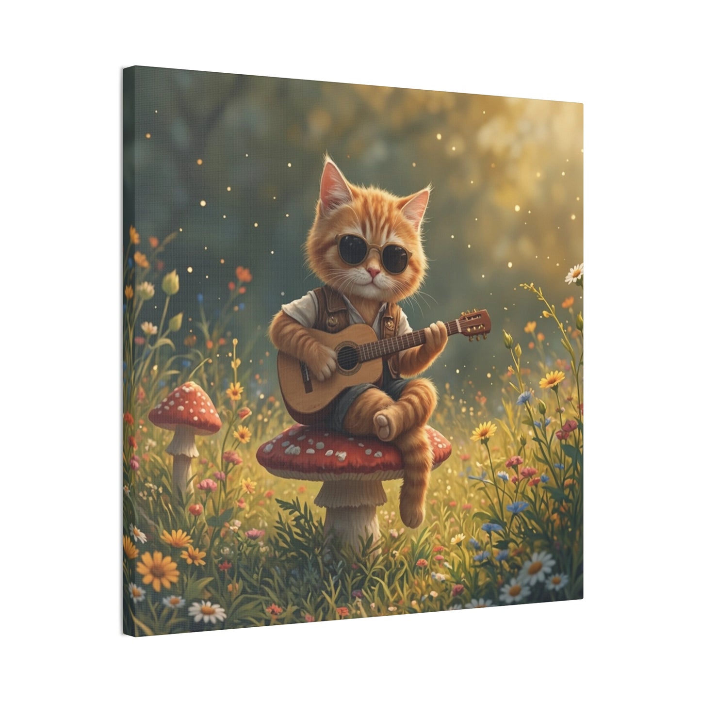 Cat Shreds in the Meadow – Canvas Wall Art