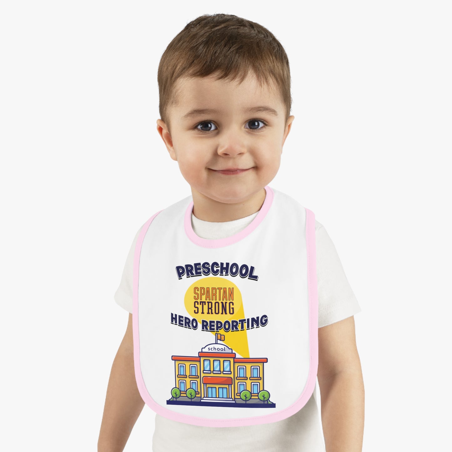 Preschool: Spartan Strong, Hero Reporting – NK Spartans Baby Bib
