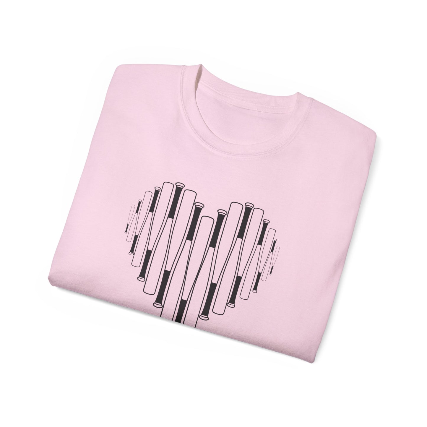 Cherry Baseball/Softball Heart Bat Tee