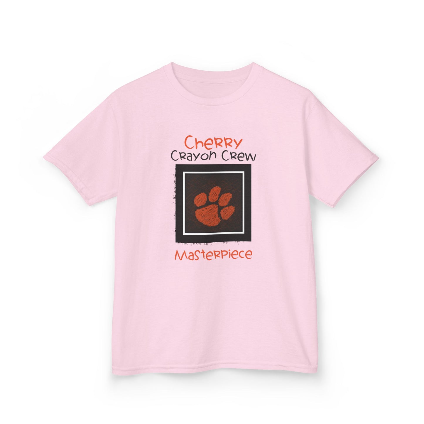 Cherry Crayon Crew Masterpiece Kids Tee – Tiger Paw Power!