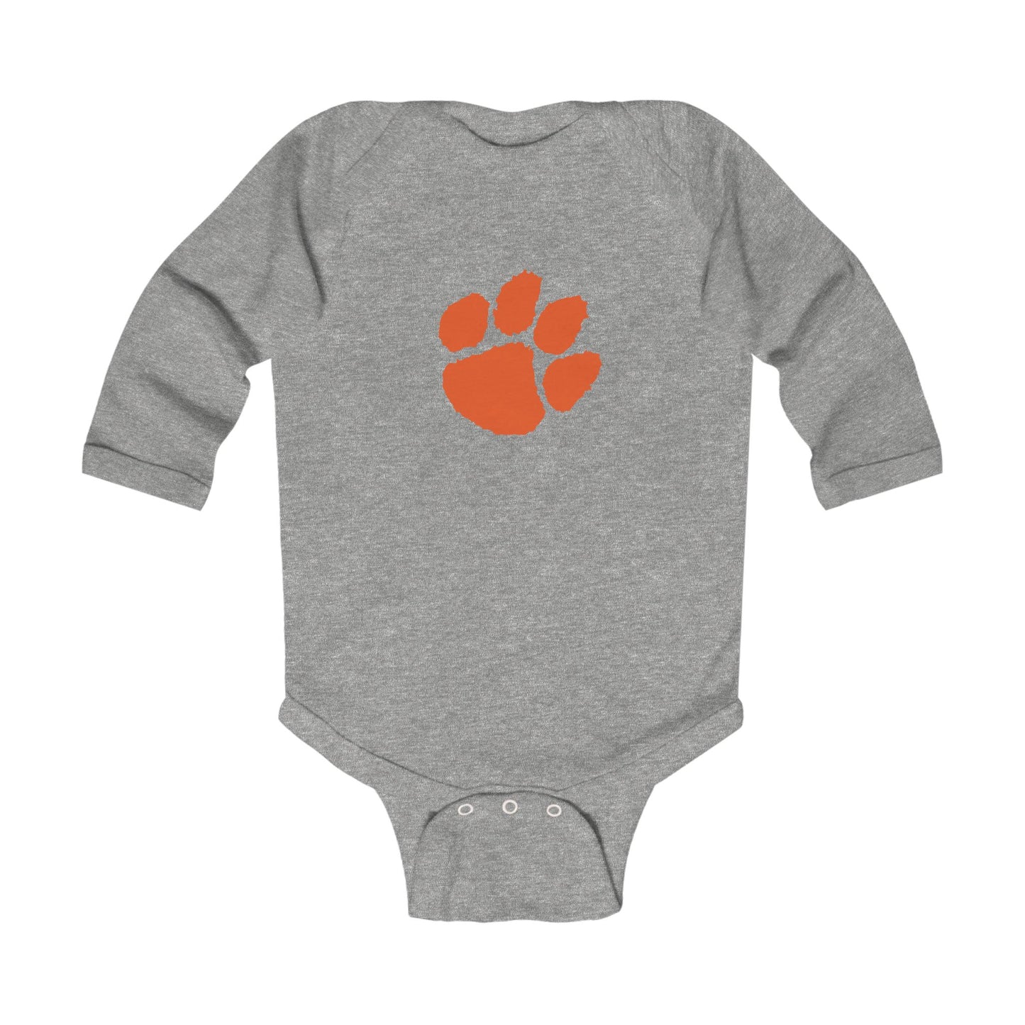 Cherry Tigers Paw Print Infant Long Sleeve Bodysuit