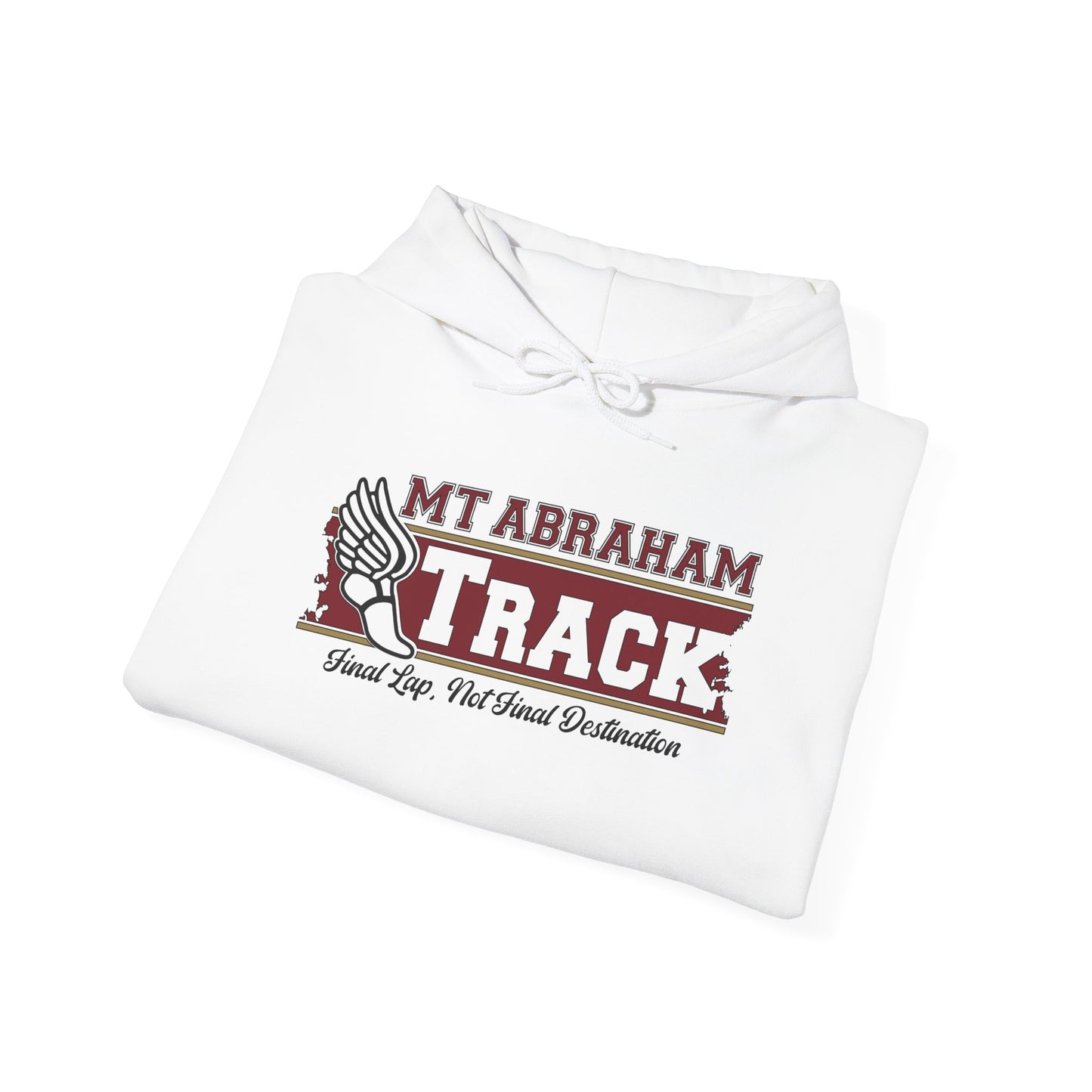 Mt. Abraham Track Hoodie — “Final Lap, Final Destination: The Finish Line” Edition