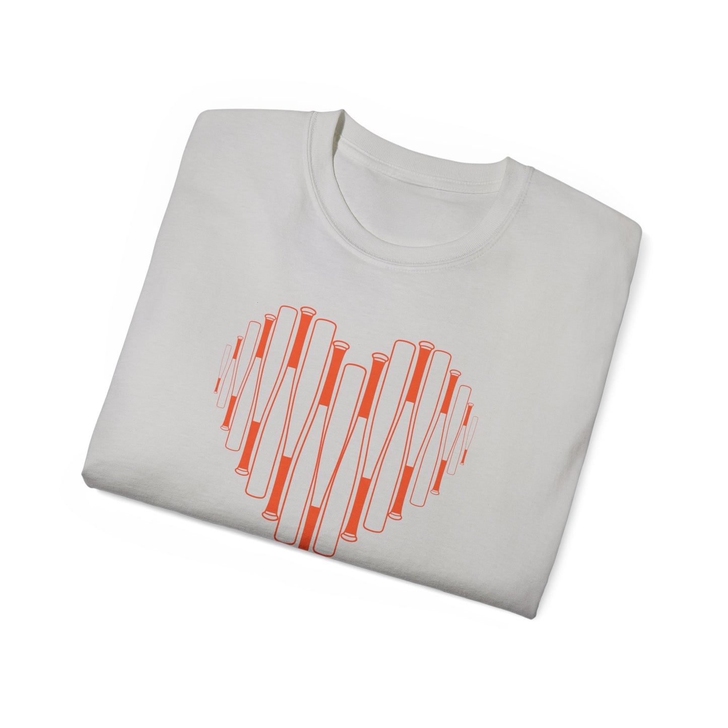 Cherry Baseball/Softball Heart Bat Tee