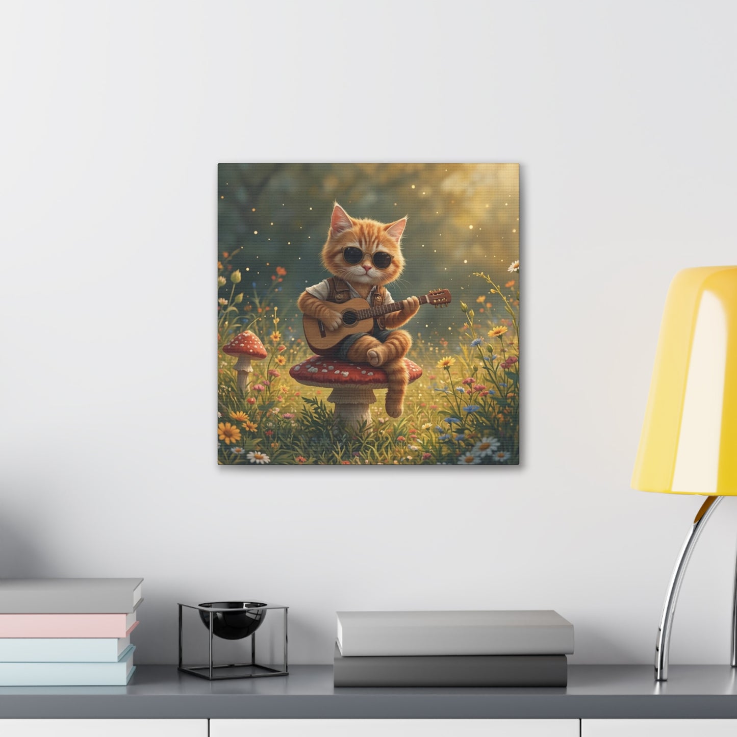 Cat Shreds in the Meadow – Canvas Wall Art