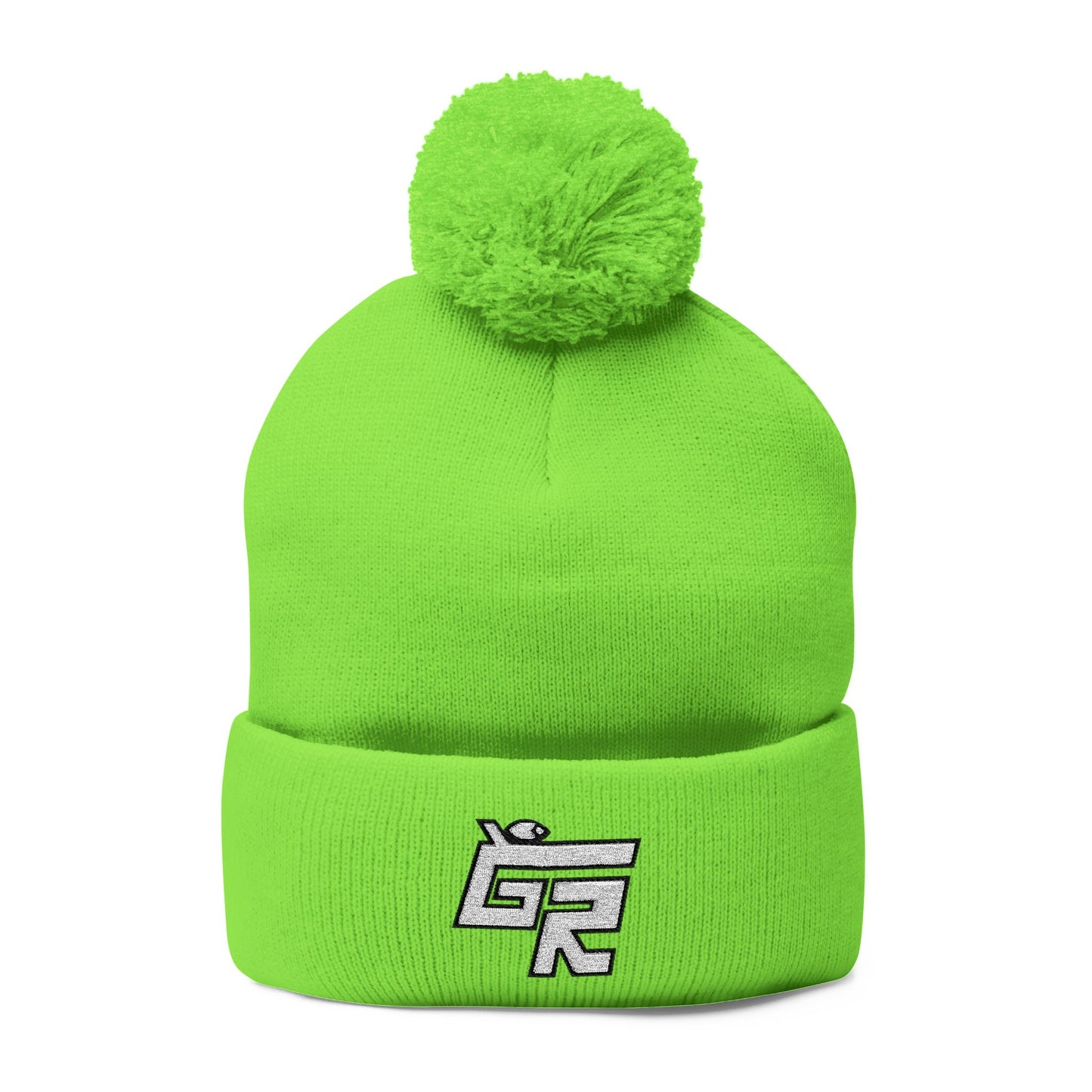 Pom-Pom Beanie (Hockey Spirit Embroidered Cap)