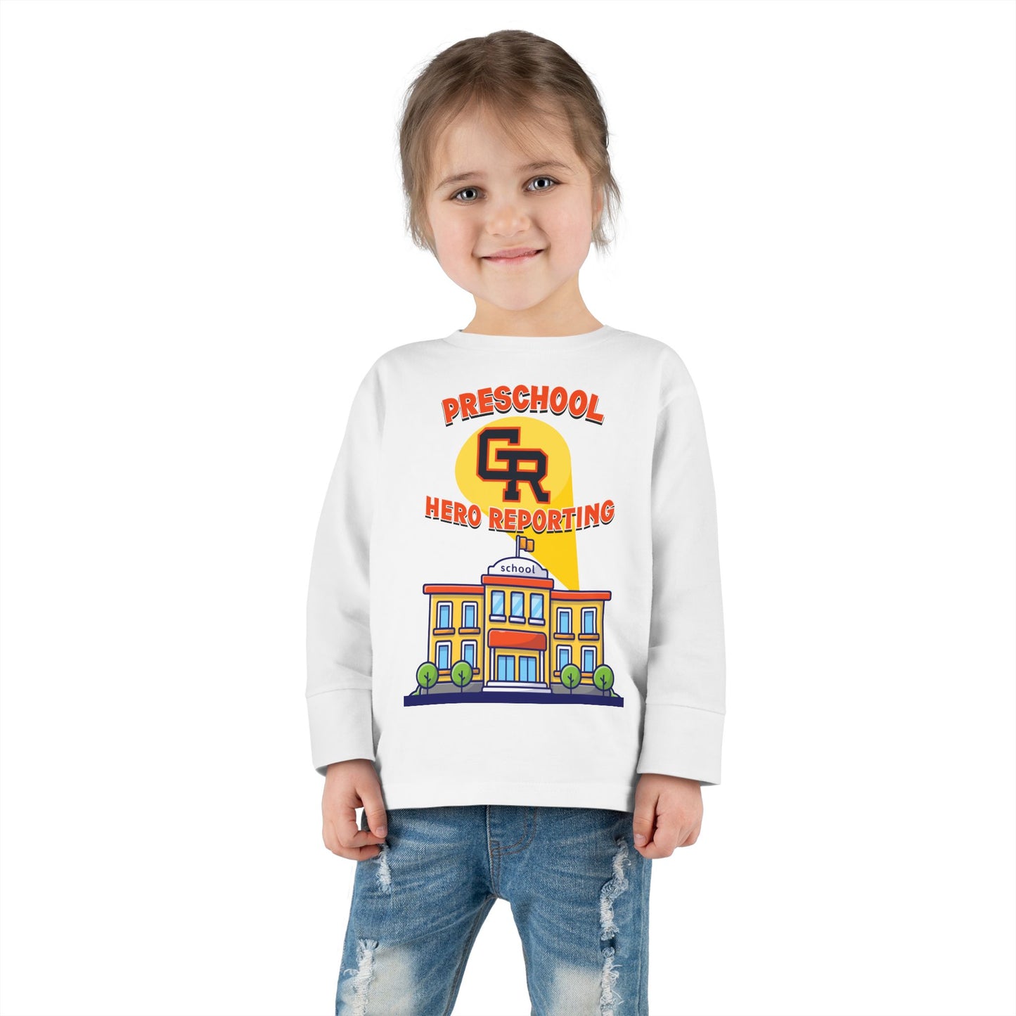Preschool: Hero Reporting for Duty – Grand Rapids Thunderhawks Toddler Long Sleeve Tee