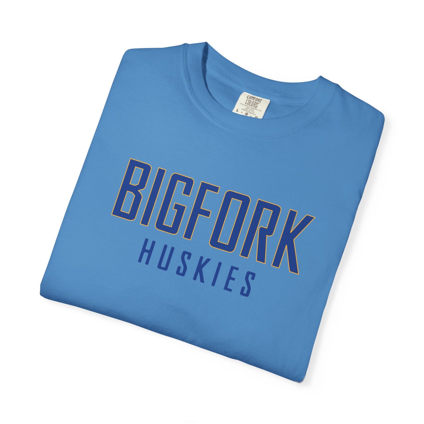 Bigfork Huskies Wordmark Unisex Garment-Dyed T-shirt