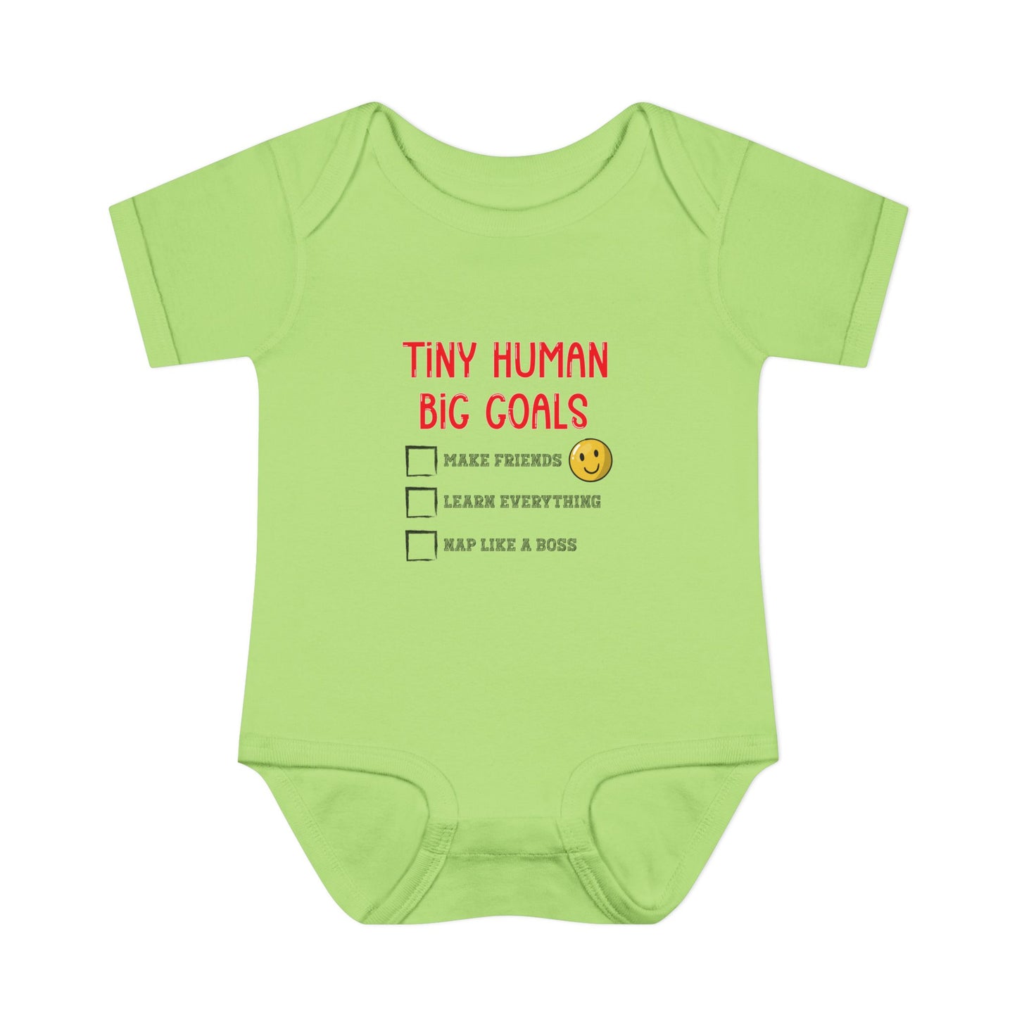 Tiny Human, Big Goals β Infant Bodysuit