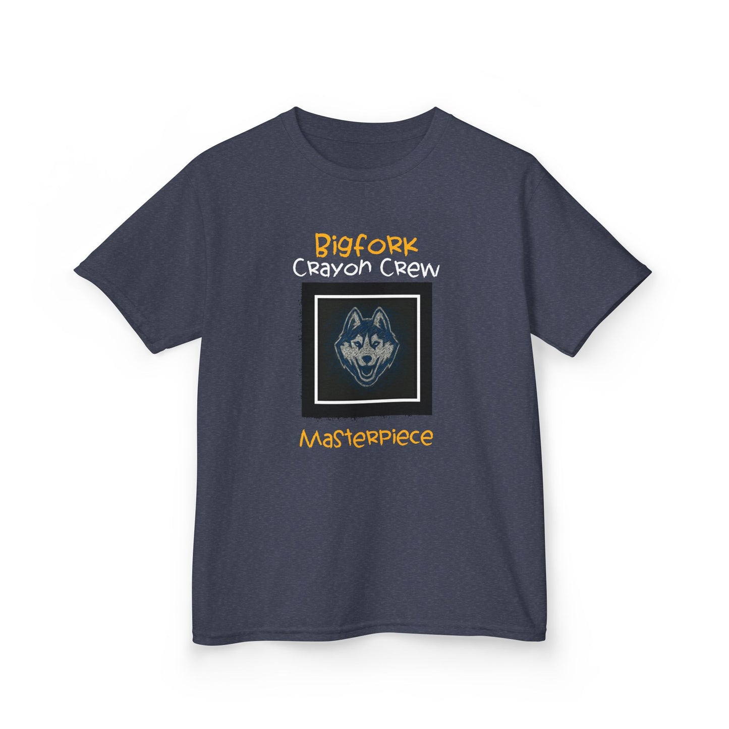 Bigfork Crayon Crew Masterpiece Kids Tee – Scribble Loud, Huskies!