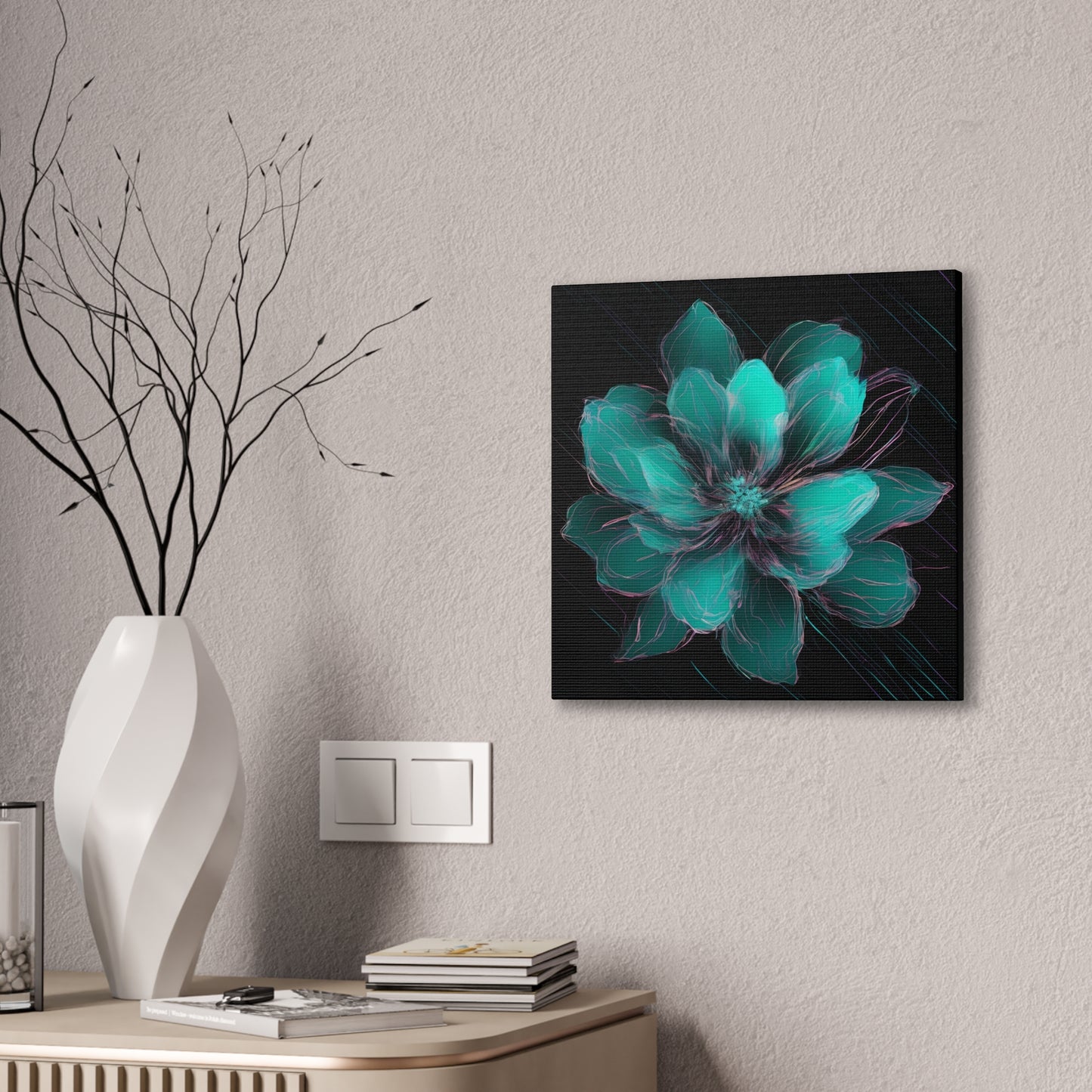 Glow Bloom: A Flower in the Void