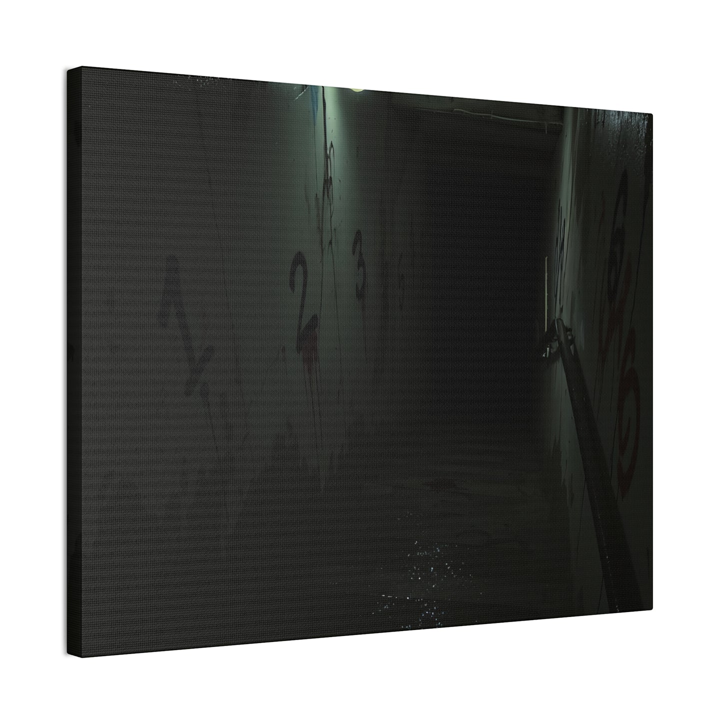 Count Your Steps, Not Your Regrets – Haunted Stairwell Canvas