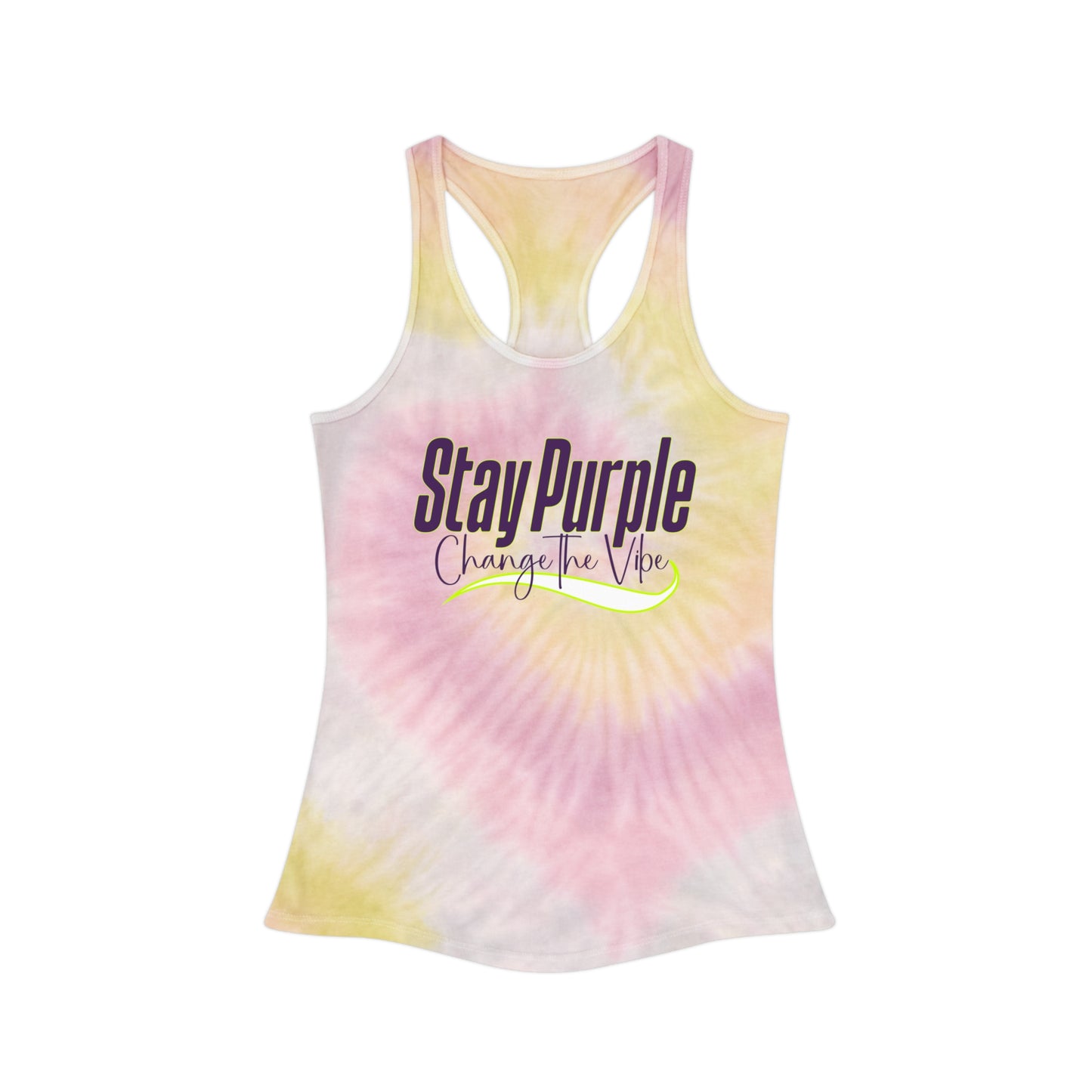 Change the Vibe Tie-Dye Racerback Tank