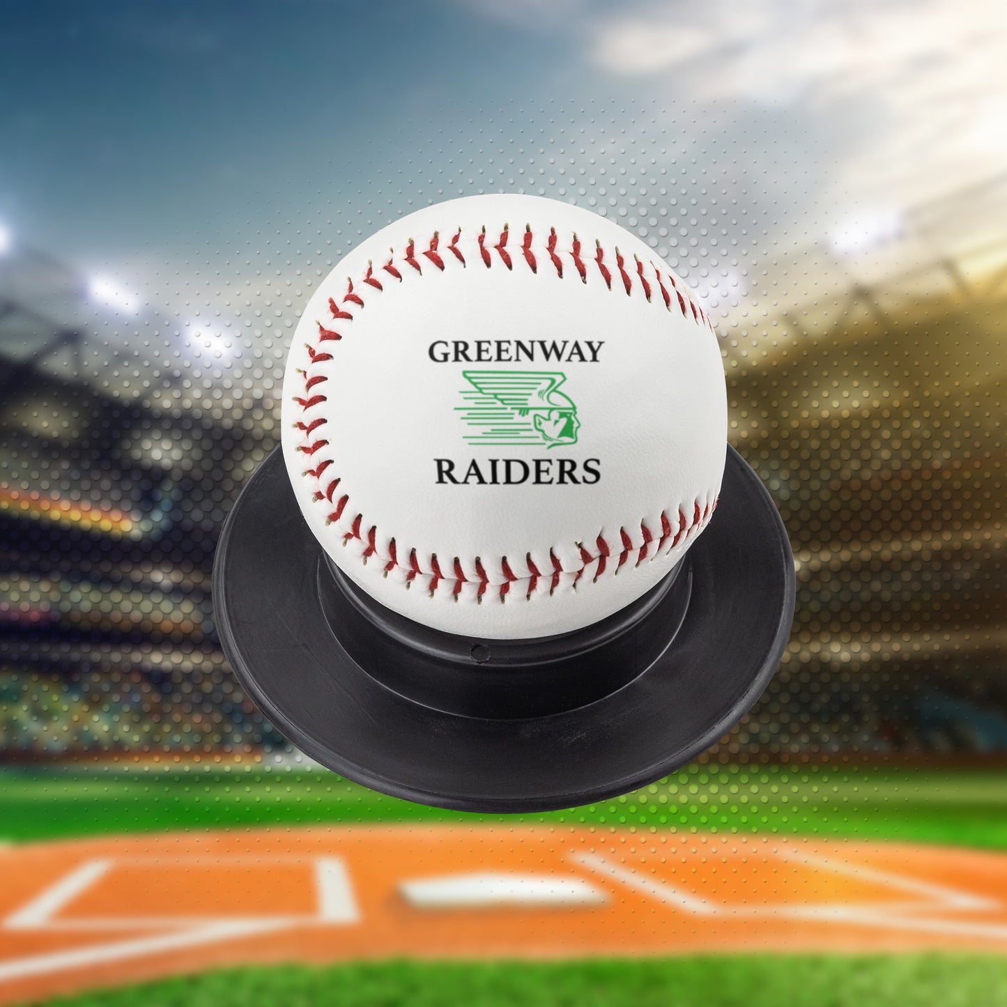 Custom Greenway Raiders Baseball with GHS Logo