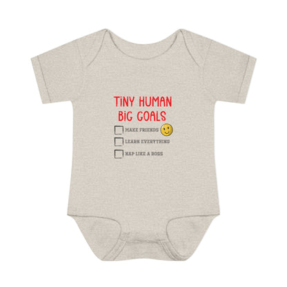 Tiny Human, Big Goals – Infant Bodysuit