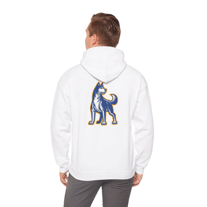 Bigfork Huskies Back-Logo Hoodie — Front Wordmark, Classic Comfort