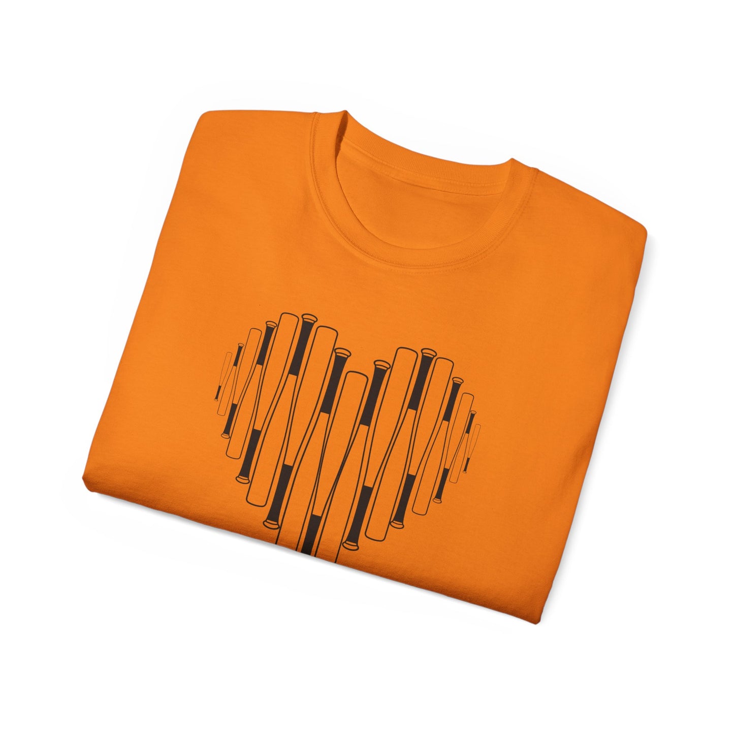 Cherry Baseball/Softball Heart Bat Tee
