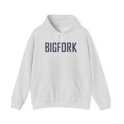 Bigfork Huskies Back-Logo Hoodie — Front Wordmark, Classic Comfort