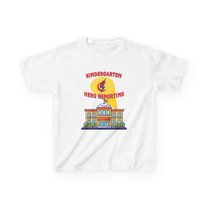 Kindergarten: Hero Reporting for Duty – Chisholm Bluestreaks Kids Tee