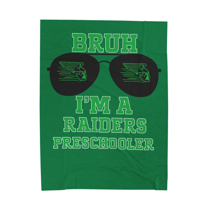 BRUH I’m A Raiders Preschooler Plush Blanket