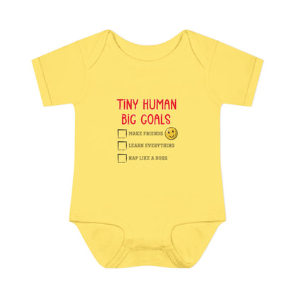 Tiny Human, Big Goals – Infant Bodysuit