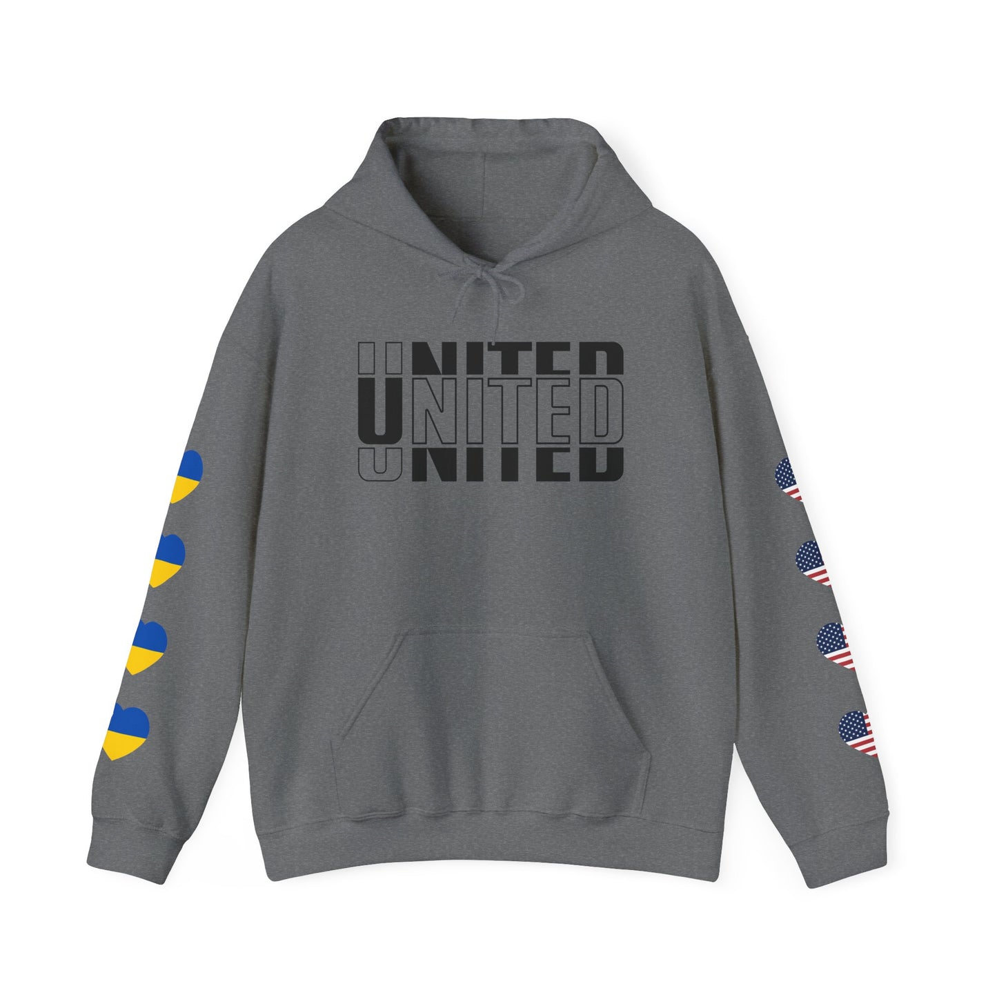 LOVE United - USA Ukraine Hoodie