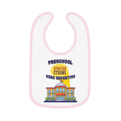 Preschool: Spartan Strong, Hero Reporting – NK Spartans Baby Bib