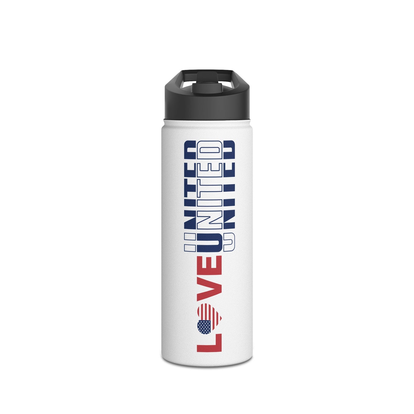 LOVE United USA Stainless Steel Water Bottle | 12oz, 18oz, 32oz